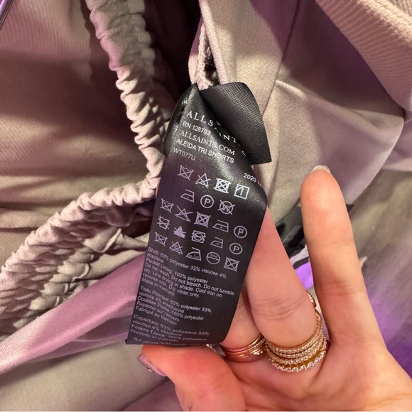 ALLSAINTS SET Aleida Tri Blazer + Aleida Tri Tailored Short in Dusty Pink - Picture 11 of 15